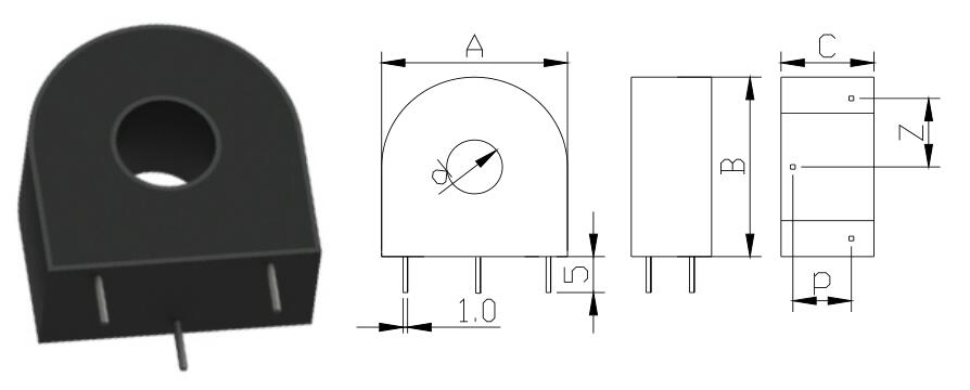 Type A: Dual pins, usually smaller in size and smaller in current range, usually using ultra-fine crystal cores with higher precision;  Type B: Four-pin parallel pins, usually the current is from large to small, usually using ultra-microcrystalline iron core, so the accuracy is higher；  Type C: Front and rear parallel pins, usually the current is from large to small, usually using ultra-microcrystalline iron core, so the accuracy is higher;  Class D: Three-pin, usually use silicon steel wound core, so the accuracy is not as good as the ultra-microcrystalline core, but the load capacity is strong.